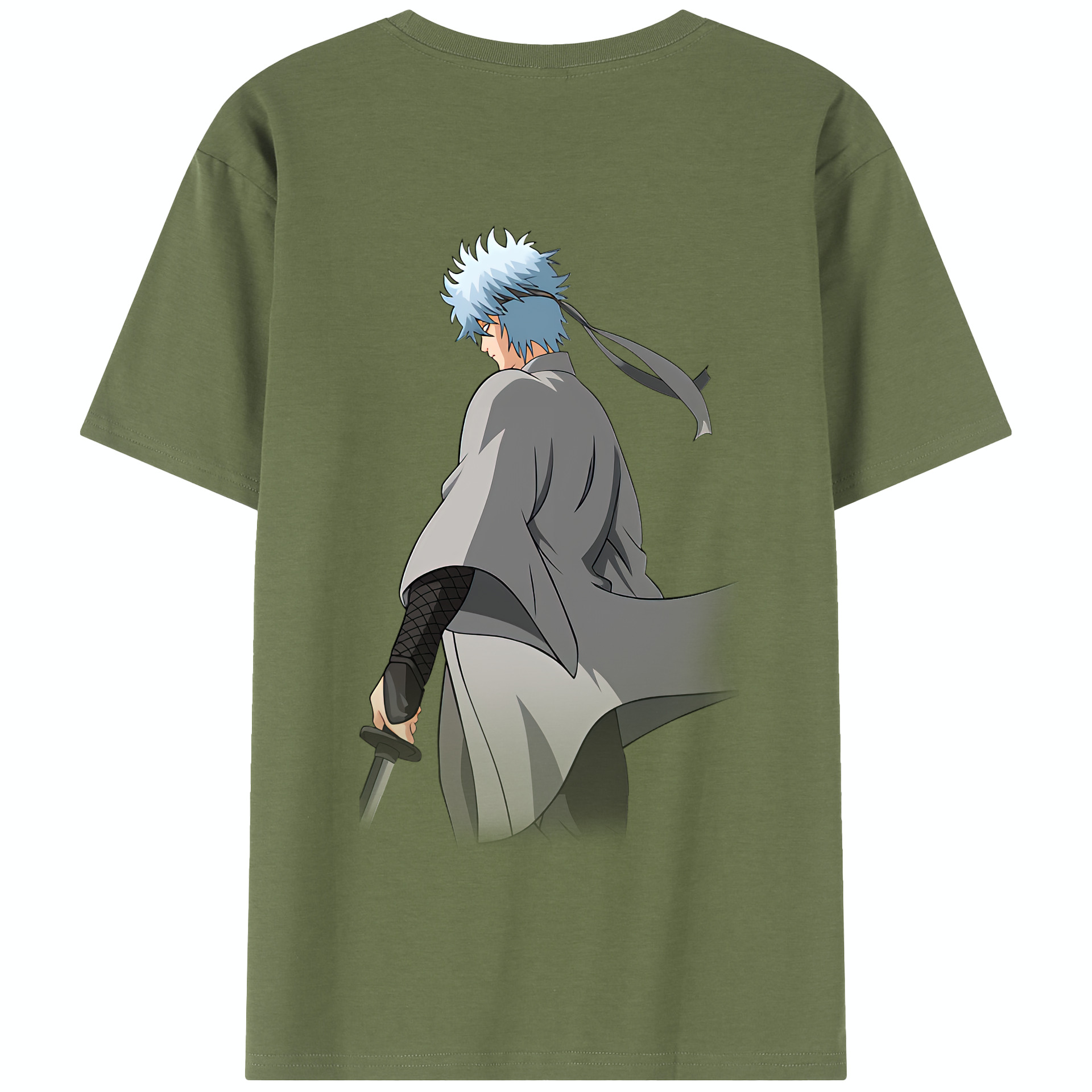 （画像用） ぎんたま 坂田銀時（さかたぎんとき） 神楽 志村新八（しむら しんぱち） GINTAMA Sakata Gintoki Kagura Shimura Shinpachi 綿100％半袖Tシャツ（背面プリント）